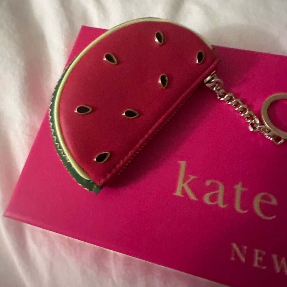 Kate Spade Brand New Watermelon Keychain Pouch - Picture 3 of 4